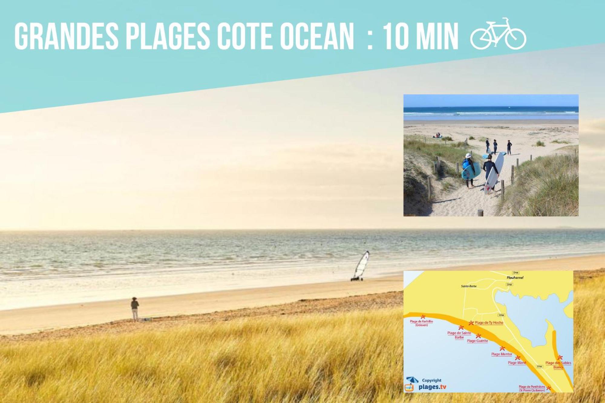 Studio Cosy Les Roses Tremieres 3 Etoiles Centre Plouharnel Proche Mer Екстериор снимка